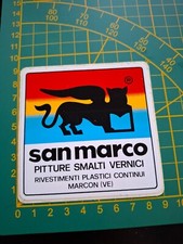 adesivo vintage STICKER kleber San marco pitture smalti vernici marcon ve