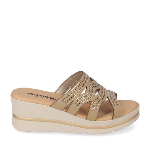Valleverde 55583 gold ciabatta - 55583-gold,