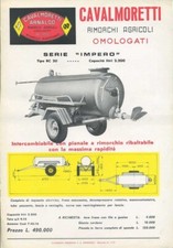 BROCHURE DEPLIANT CAVALMORETTI RIMORCHI AGRICOLI PER TRATTORE IMPERO (P18)