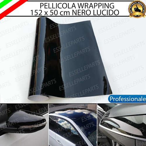 Pellicola wrapping nero - nero, lucido