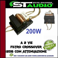 Coppia Crossover  2Vie 200W rms per altoparlanti AUTO SPL hifi car camper barca 
