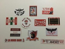 BARI 12 ADESIVI ULTRAS PEGATINAS AUFKLEBER CURVA NORD SEGUACI BANDA BASSOTTI