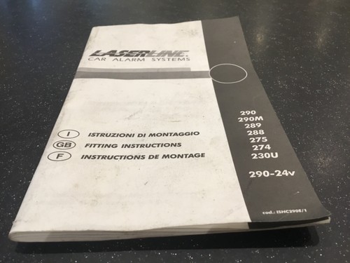 Laserline guida utente allarme - utente,