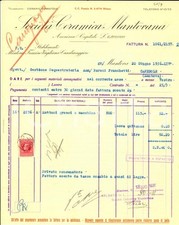 1936 MANTOVA Società Ceramica mantovana *Fattura per mattoni (1)