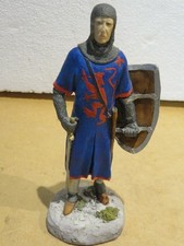 miniatura soldatino in resina GUERRIERO MEDIEVALE Longobardo ? con scudo NIGRI