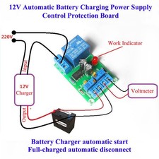 Interruttore di Ricarica Automatico Batteria 12V Controller Modulo Protezione Relè Scheda
