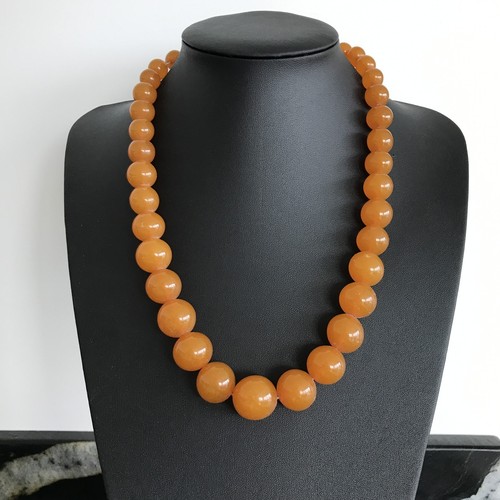 Collana ambra rotonda naturale