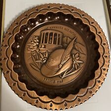 Piatto In Rame 60esima Adunata Alpini Trento 1987