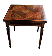 Tavolo da gioco stile Luigi XVI con piano pieghevole