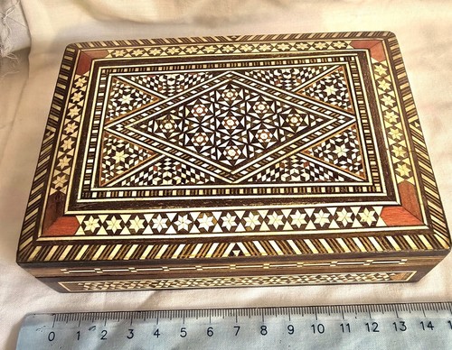 Cofanetto legno intarsiato - legno,