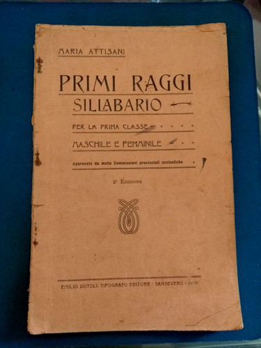 Libro testo primi - testo, raggi