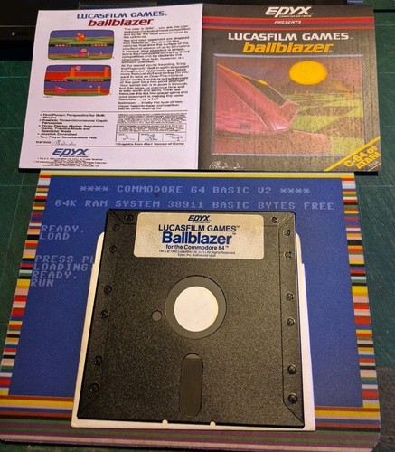 Ballblazer game x - ballblazer, commodore