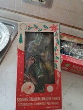 Luci di natale vintage 2 serie FUNZIONANTI anni 60/70 nella loro scatola