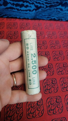 Rotolino intero monete lire - rotolino,