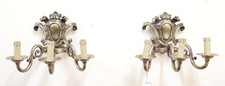 COPPIA DI APPLIQUE IN BRONZO