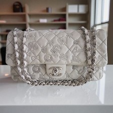 Borsa classica Chanel beige