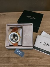 Orologio Rotary Cronografo Quarzo Pilot Aviatore 42,5mm 