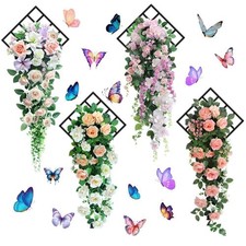 4 Pezzi Adesivi Murali 3D