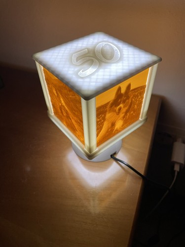 Lampada con foto - con,