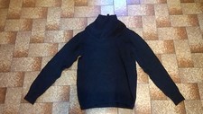 Lupetto Maglione maglioncino con collo alto, nero Tg. L