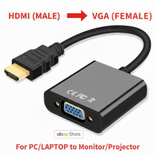 Cavo convertitore adattatore HDMI maschio a VGA femmina per video HDTV PC 1080P