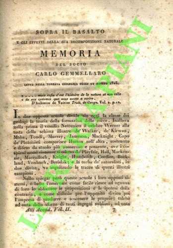 Gemmellaro carlo sopra - -,