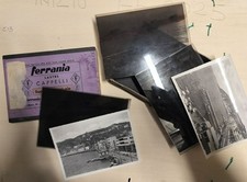 BAGNOLI - NAPOLI - 3 NEGATIVE IN LASTRA DI VETRO E BOZZE IN SCATOLA D'EPOCA