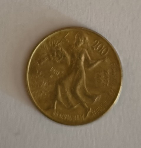 Moneta rara 200 lire - moneta,