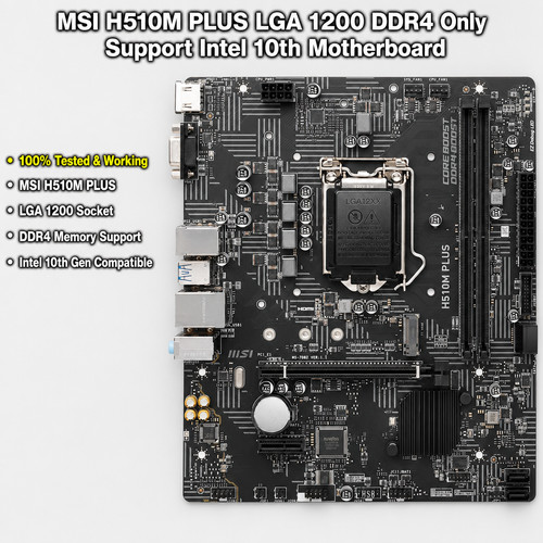 Msi h510m plus lga - msi, ddr4