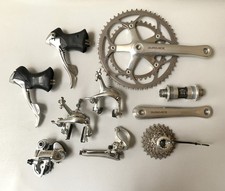 Shimano Dura Ace 7700 Gruppo 9 Velocità Bici da Strada Deragliatori Guarnitura ecc - Usato