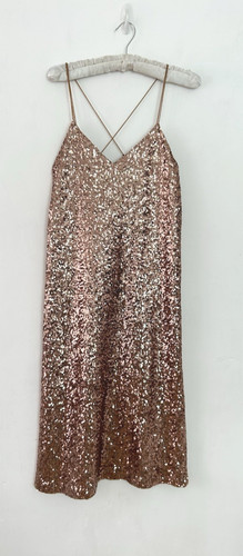 Zara vestito donna paillettes - zara,