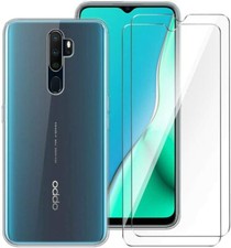 CUSTODIA COVER per OPPO A5 2020 / A9 2020 + 2 x (Pack) PELLICOLA VETRO TEMPERATO