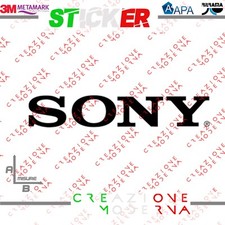 ADESIVO STICKER LOGO SONY MISURE PERSONALIZZATE