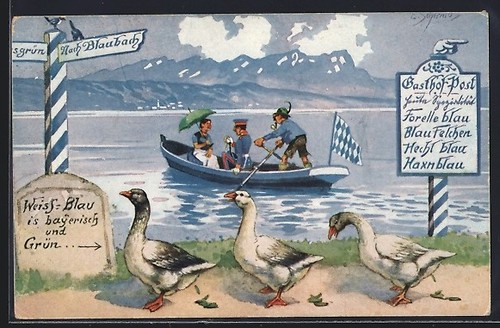 Cartolina artista ernst - cartolina,