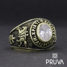 ANELLO MASSONICO PLACCATO ORO