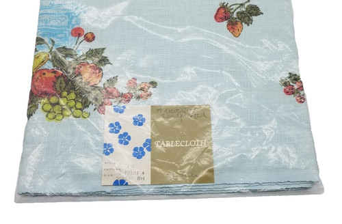 Tovaglia lino vintage blu