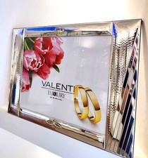 grande Cornice 32x25 cm fotospecchiera Argento, 50' Nozze d'Oro, VALORE 130€