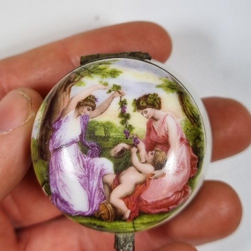 Vintage porcelain trinket pill - vintage,