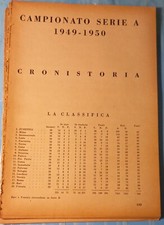 CRONISTORIA SERIE A 1949/50 pagine tratte da almanacco calcio RIZZOLI 1951