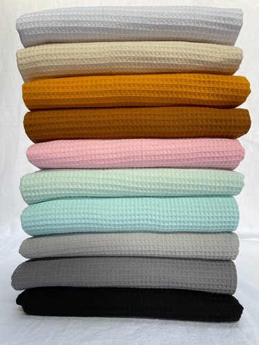Cotton waffle pique honeycombe - cotton,