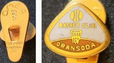 Distintivo pallacanestro 🏀 ORANSODA CANTÙ spilla COMO pin LOMBARDIA timbro OMEA