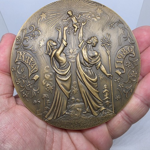 Medaglia bronzo natività - di, /