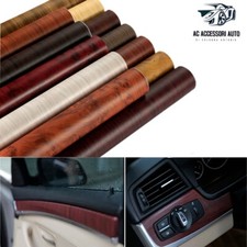 Pellicola Trama Legno Adesiva 30x100Cm Wrapping Auto Moto Vinyl Wood Grain