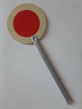 Polizia Stradale Paletta metallo anni 70 Carabiniere VVF Corpo Guardie di P.S.