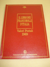IL LIBRO DEI FRANCOBOLLI D'ITALIA  1989 POSTE ITALIANE
