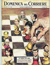 DOMENICA CORRIERE 1963/1=SCACCHI LE PEDINE=MARIO DEL MONACO=PROGRAMMA MARINER