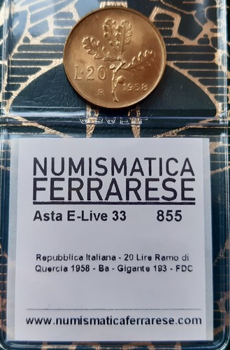 20 lire 1958 ramo - ,