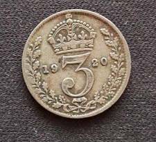 MONETA 3 PENNY DEL 1920 3