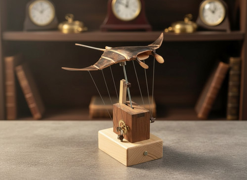 Flying manta ray automatons - ray,