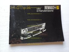 Renault 6 1969 manuale uso